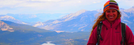 Overcome Founder Annie Rouse in Banff National Park
