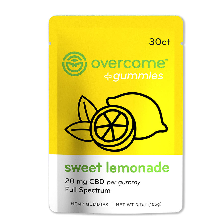 Overcome Sweet Lemonade CBD Gummies 30ct
